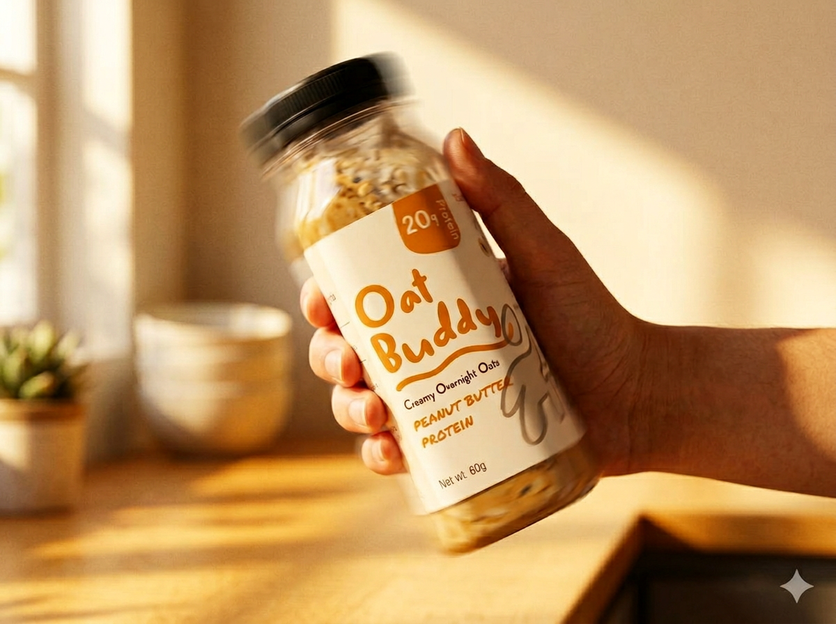 Step 2: Shake the OatBuddy bottle